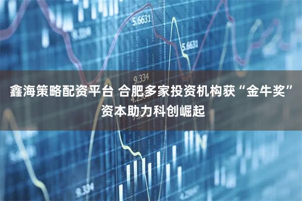 鑫海策略配资平台 合肥多家投资机构获“金牛奖” 资本助力科创崛起