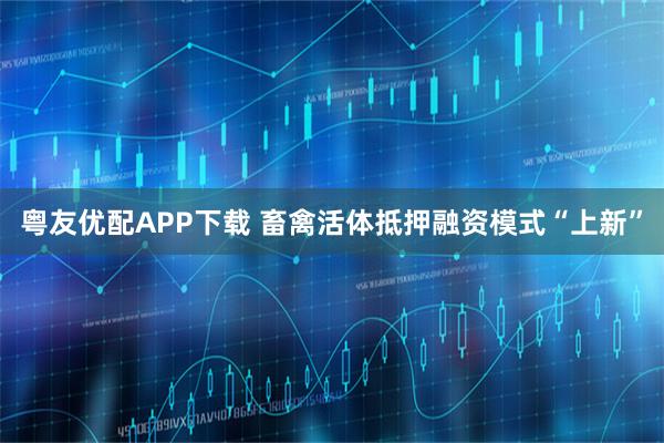 粤友优配APP下载 畜禽活体抵押融资模式“上新”